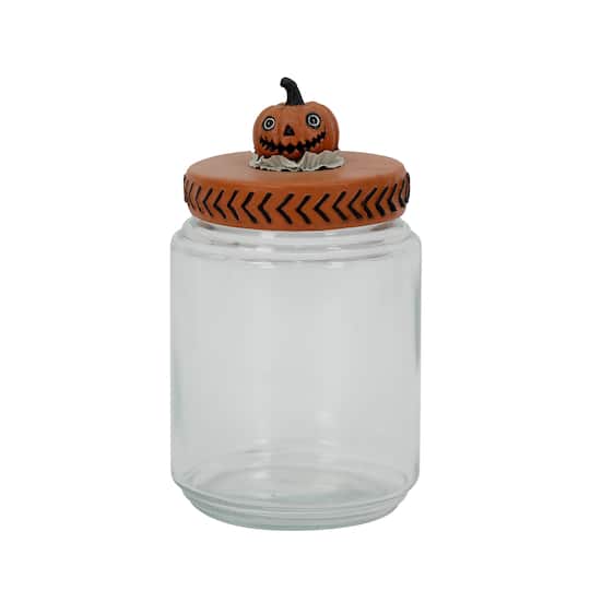 7" Jack-o'-Lantern Decorative Glass Jar by Ashland®